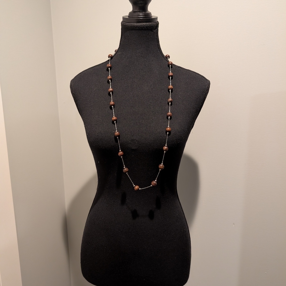 Brown Beaded Necklace